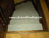 Изготовление и монтаж  ковриков на лестницу. Циновка из сизаля